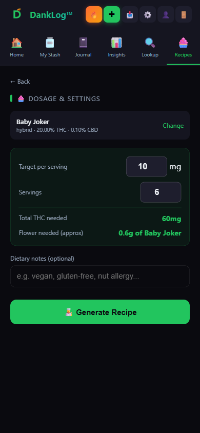 Dosage calculator with Baby Joker